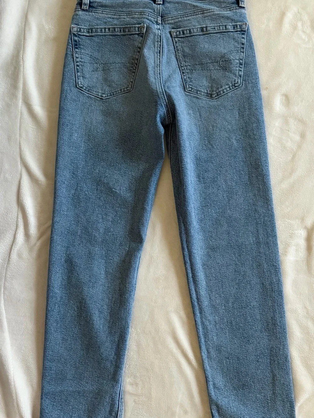 AE Super High Rise Ankle Straight Stretch Jeans NWOT - Picture 3 of 7